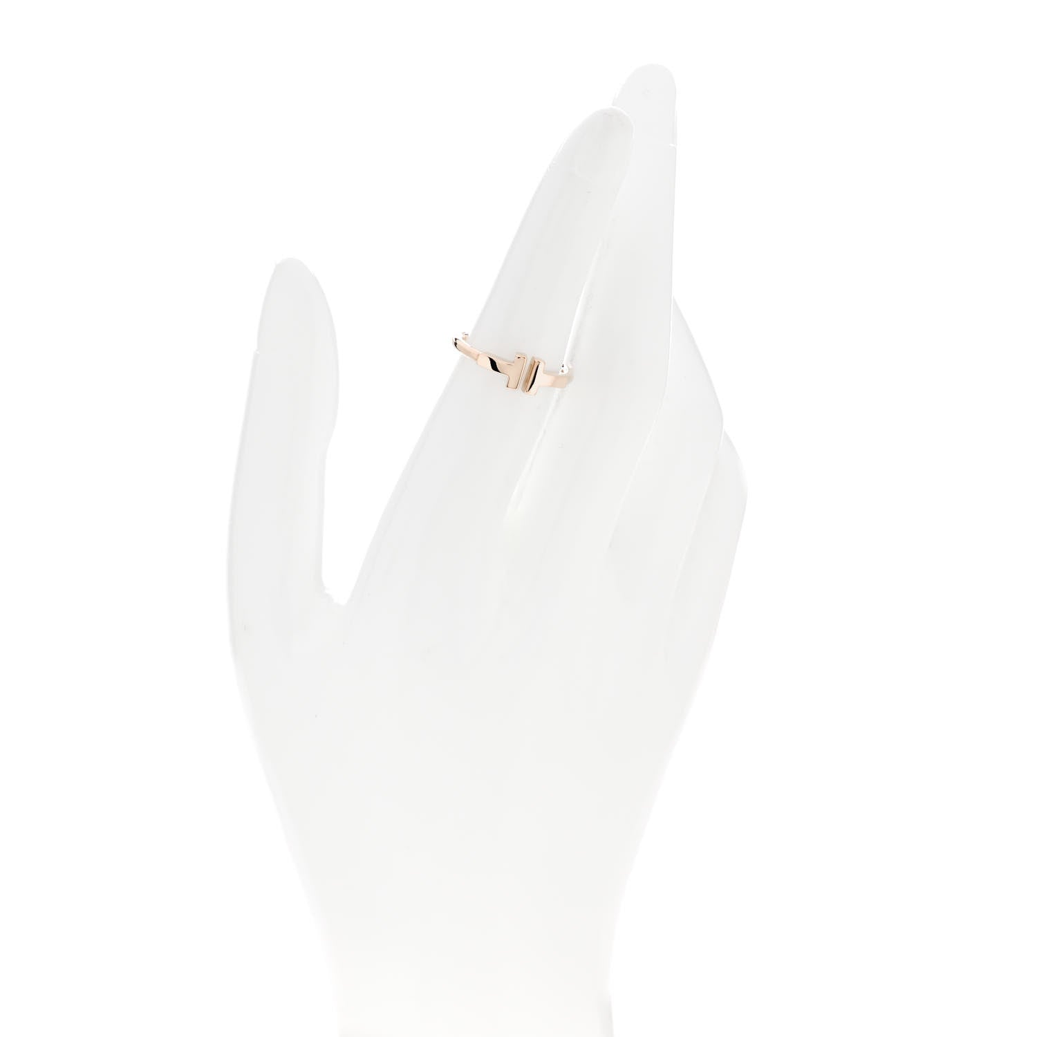 Tiffany 18K Rose Gold T Wire Ring 51 5.75 2 of 5