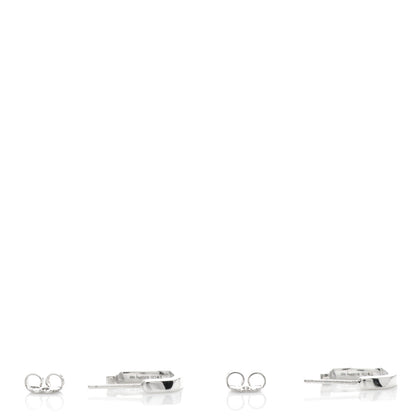 Tiffany Sterling Silver Small Frank Gehry Torque Square Hoop Earrings 3 of 4