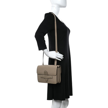 Celine Baby Grained Calfskin Medium Symmetrical Bag Taupe 2 of 15