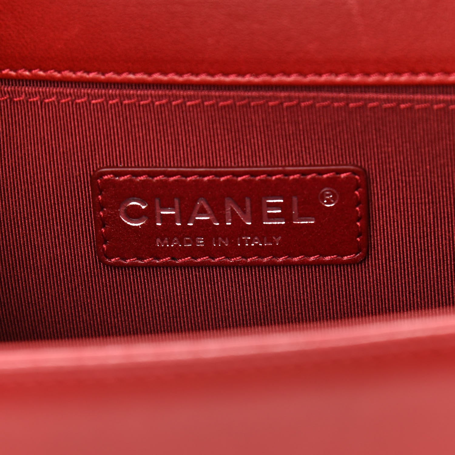 Chanel Lambskin Quilted Medium Boy Flap Red 6 of 14