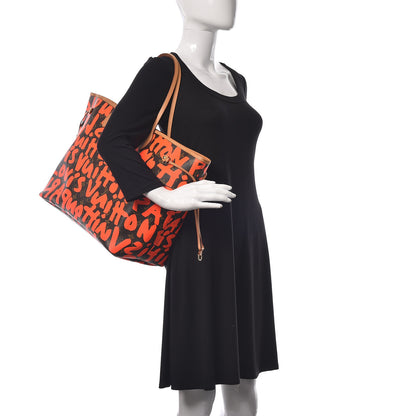 Louis Vuitton Monogram Graffiti Neverfull GM Orange 2 of 9