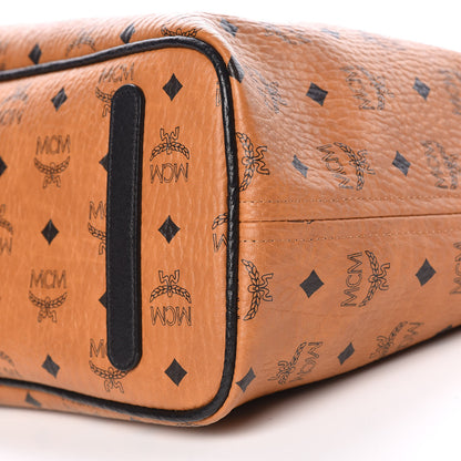 MCM Visetos Medium Project Reversible Shopper Tote Cognac 8 of 21