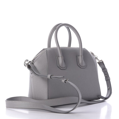 Givenchy Sugar Goatskin Mini Antigona Pearl Grey 3 of 9