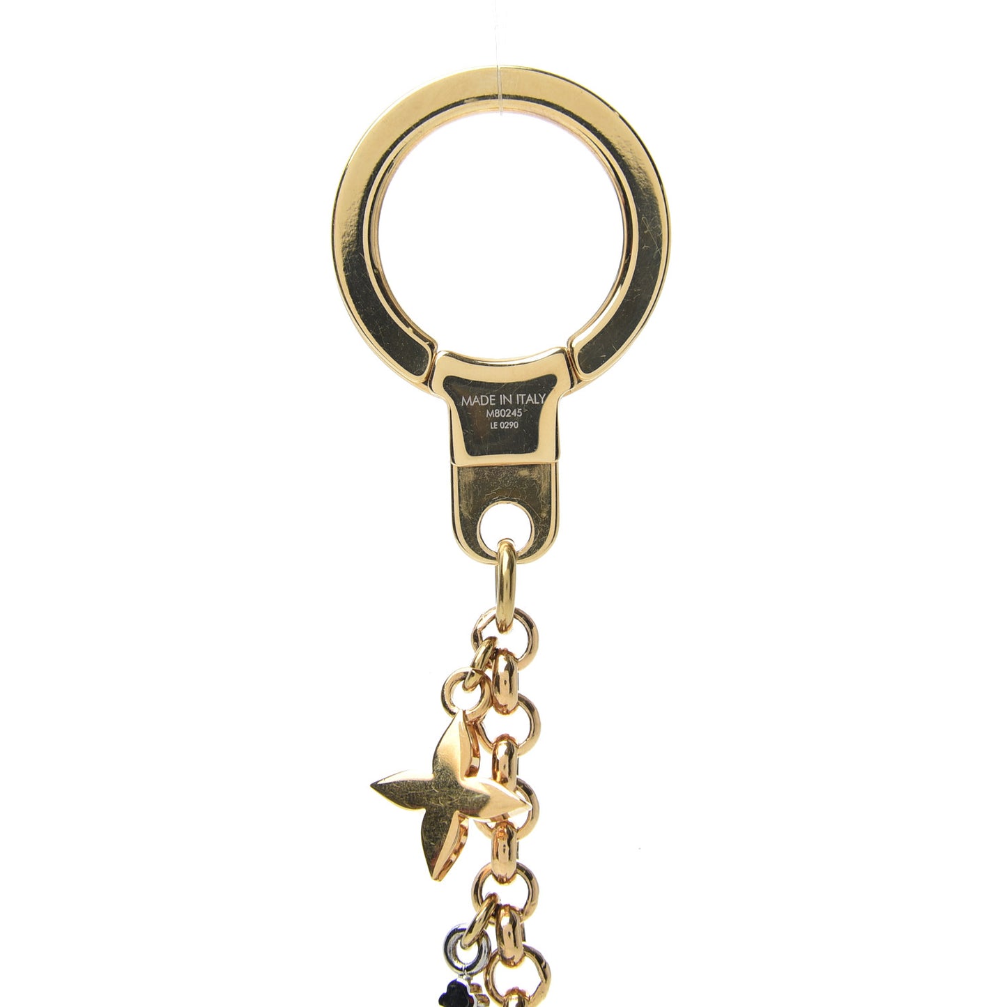 LV Snowflakes Chain Bag Charm