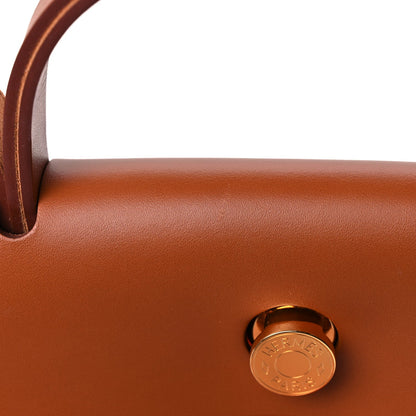 Hermes Toile H Berline Vache Hunter Herbag Zip 31 PM Orange Mecano Fauve 10 of 12