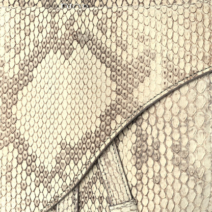 Christian Dior CHRISTIAN DIOR Snakeskin Saddle Soft Bag 6 of 8
