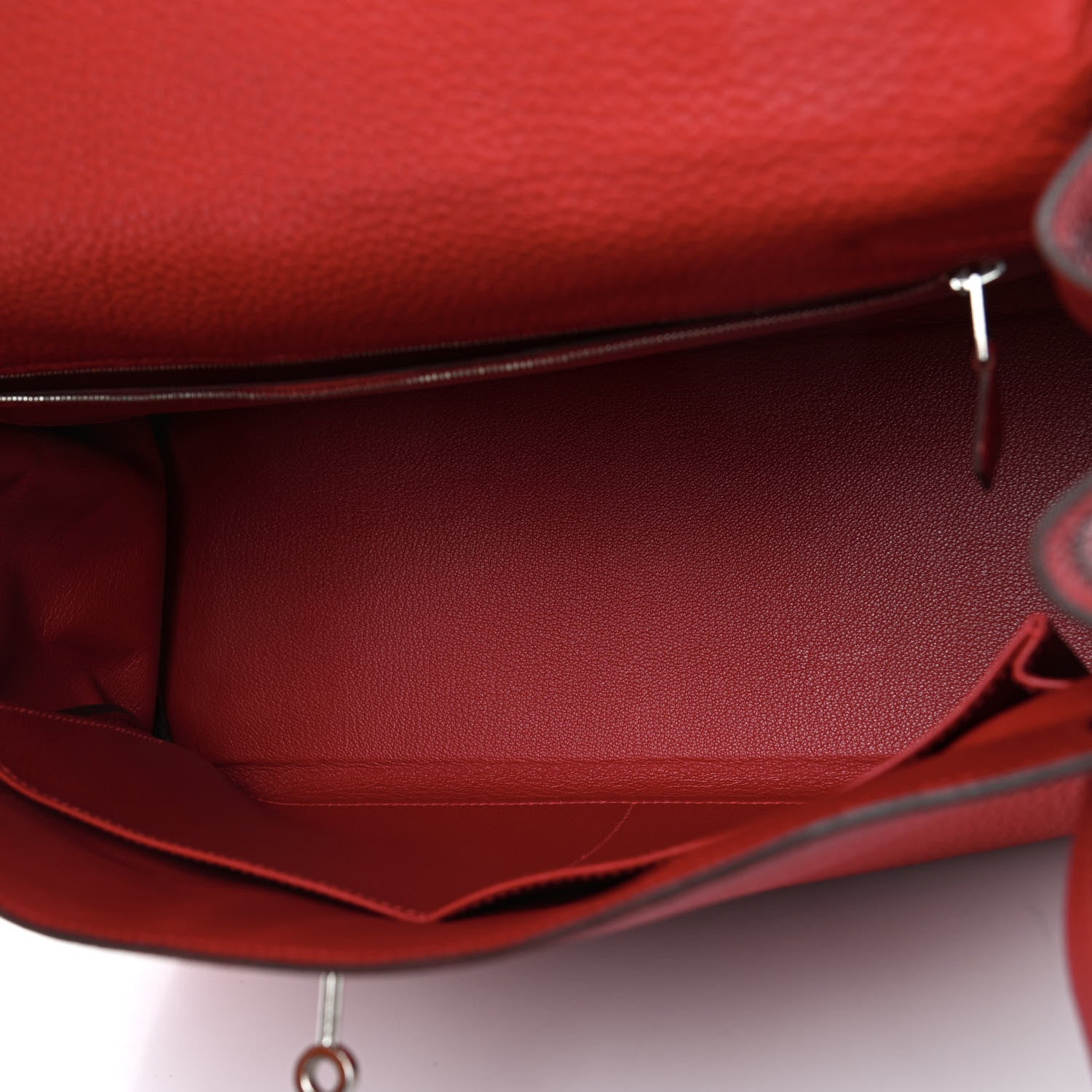 Hermes Taurillon Clemence Retourne Kelly 35 Rouge Casaque 4 of 15