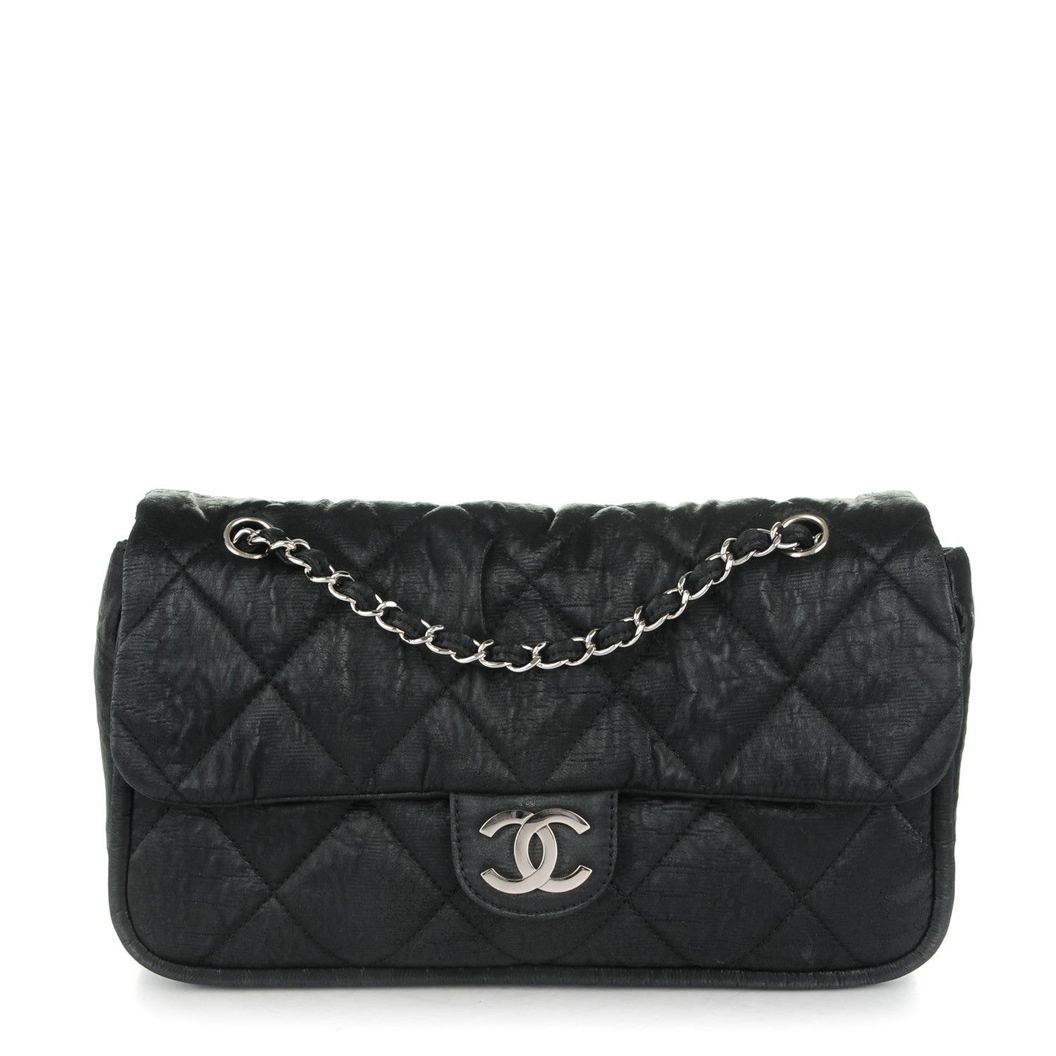 Chanel Coated Canvas Le Marais Flap Black 1 of 7