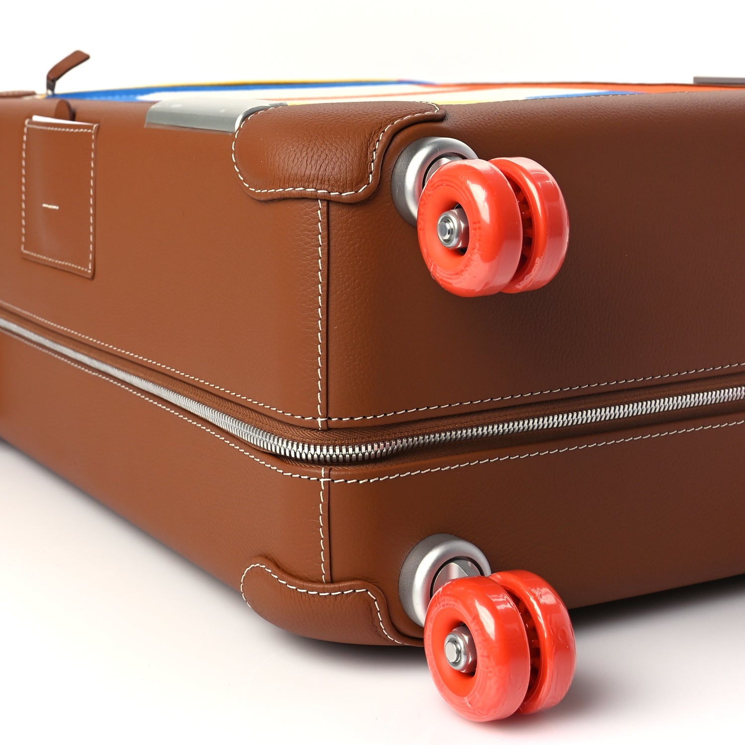 Hermes Canvas Taurillon Regate RMS Rolling Trolley Luggage Multicolor 6 of 7