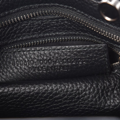 Balenciaga Veau Grana Perforated Blackout Hardware Nano City Black 7 of 9