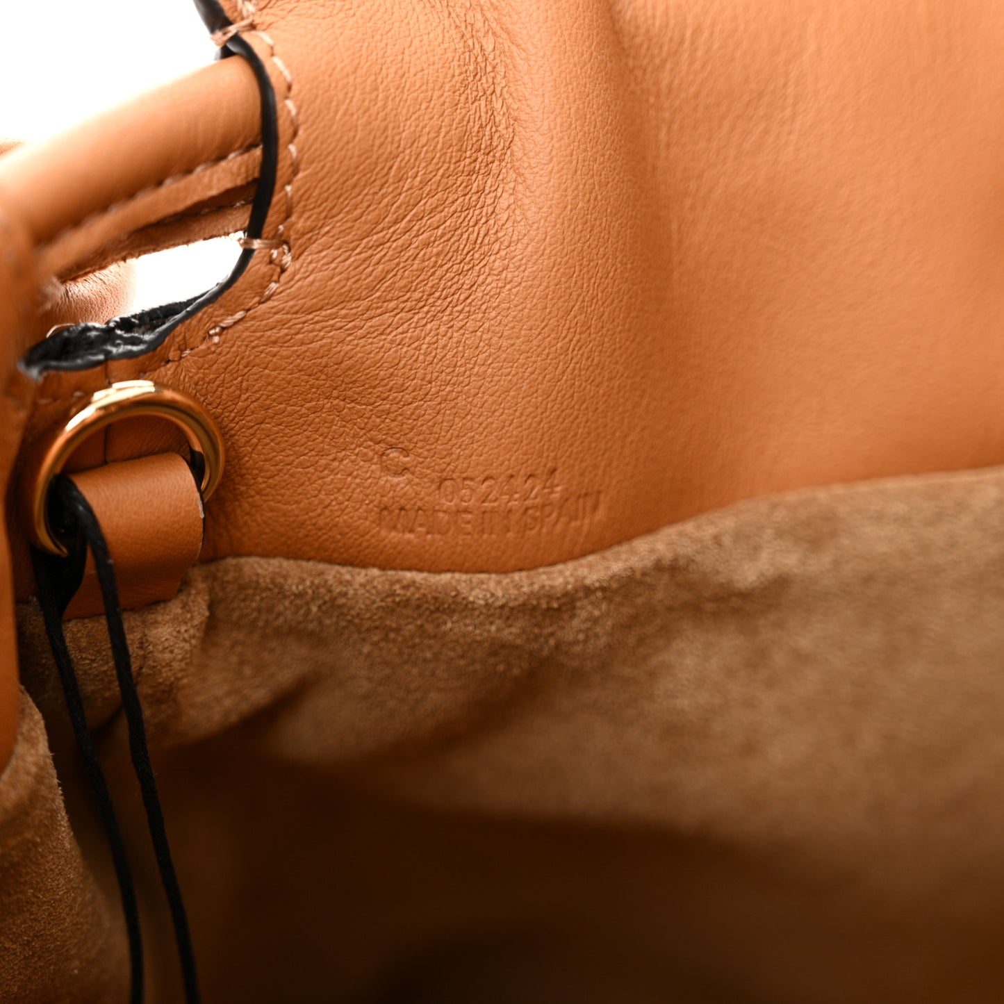 Nappa Medium Flamenco Knot Bag Tan