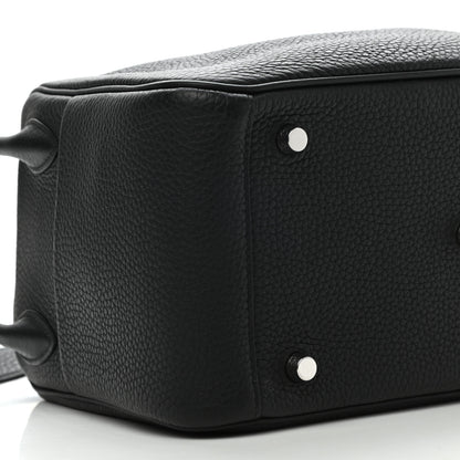 Hermes Taurillon Clemence Lindy 26 Black 9 of 11