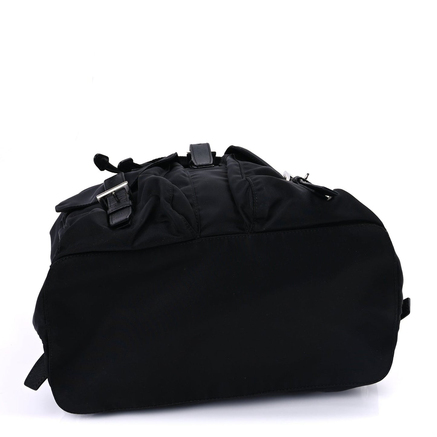 Tessuto Nylon Saffiano Vela Medium Backpack  Black