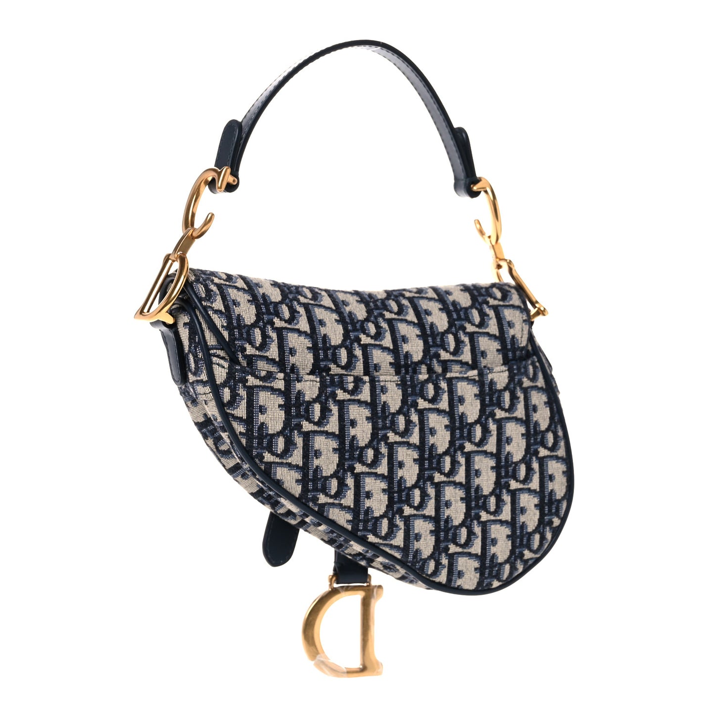 Oblique Mini Saddle Bag Blue