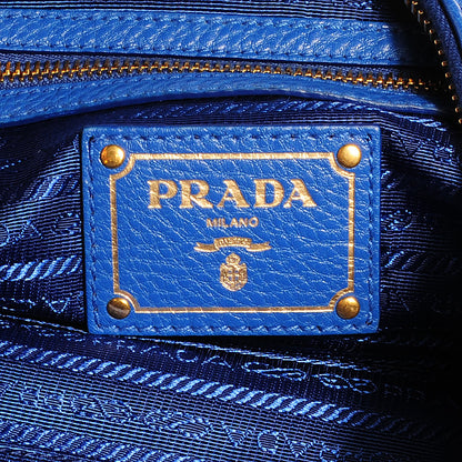 Prada Vitello Daino Hobo Azzurro 6 of 8