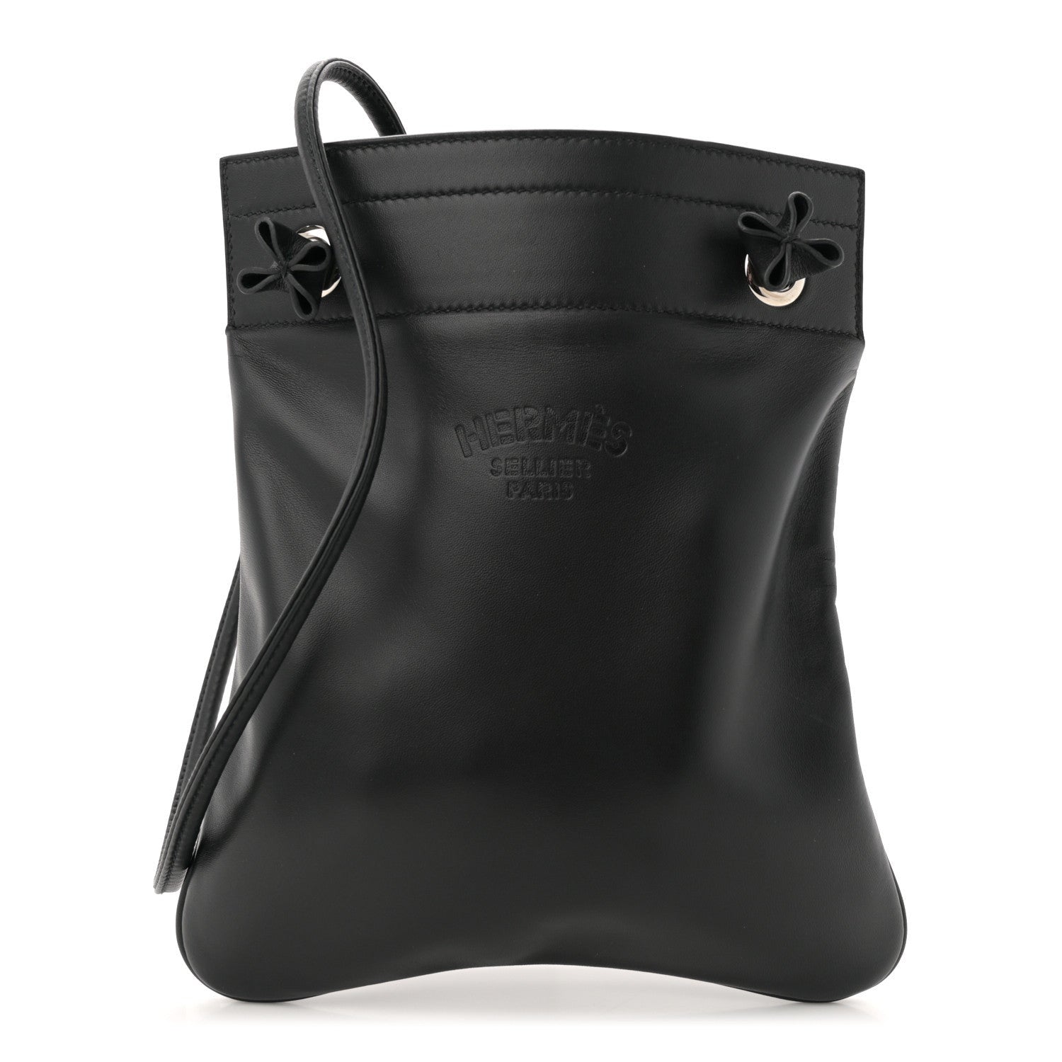 Hermes Milo Lambskin Swift Mini Aline Black 1 of 7
