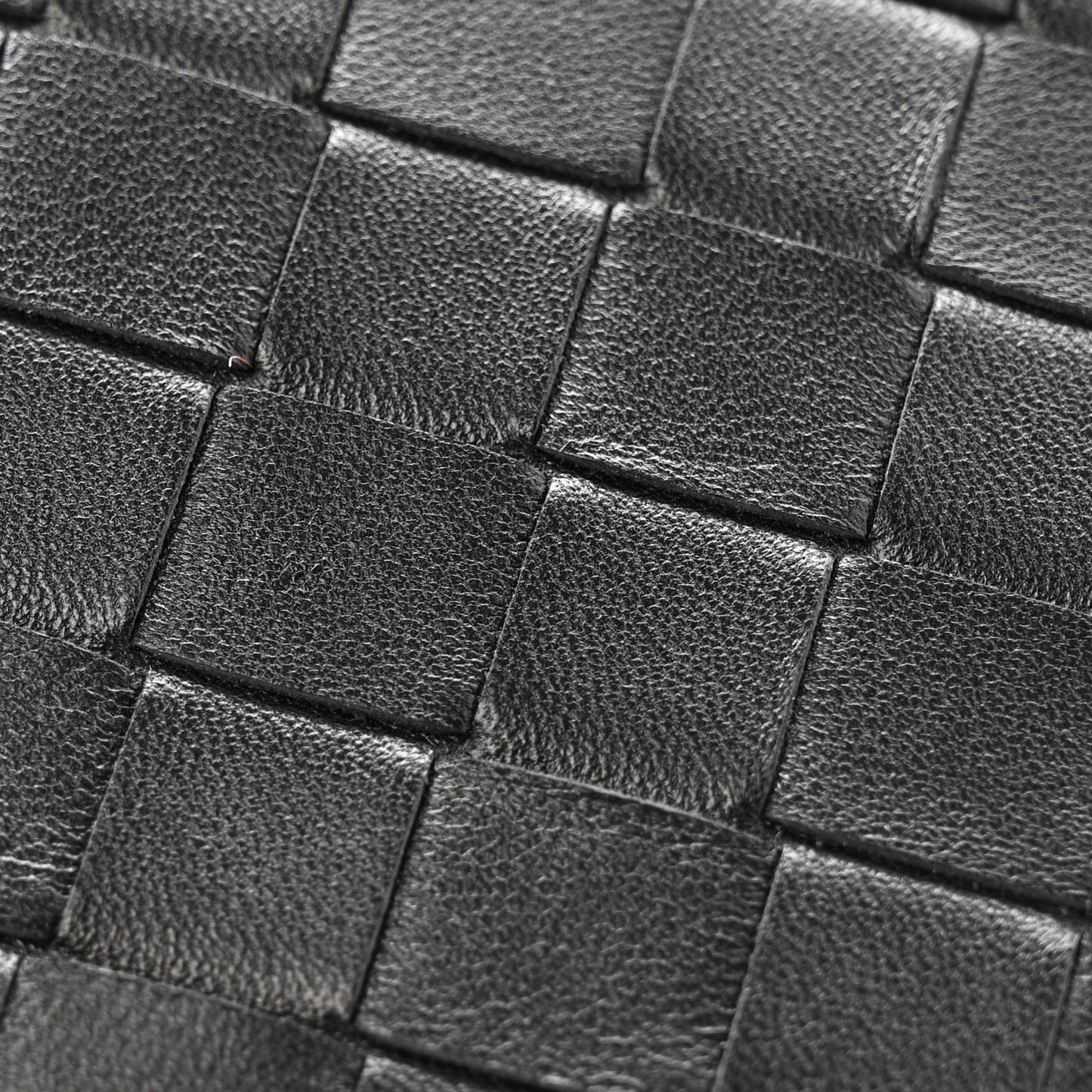 Nappa Intrecciato Long Andiamo Top Handle Clutch Black