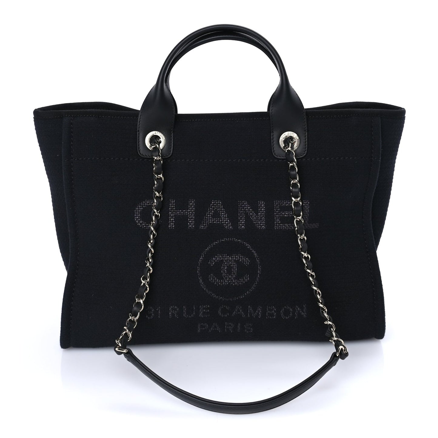 Mixed Fibers Small Deauville Tote Black