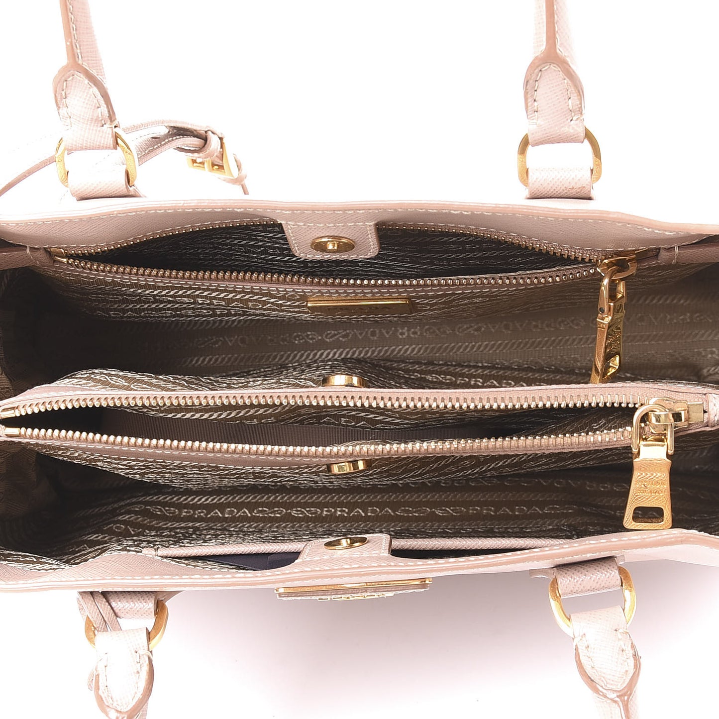 Saffiano Lux Medium Tote Cammeo