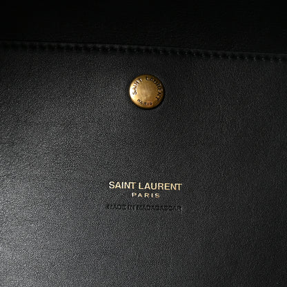 Saint Laurent Raffia Logo Tote Black 6 of 9