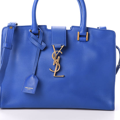 Saint Laurent Calfskin Monogram Baby Cabas Blue Majorelle 6 of 8