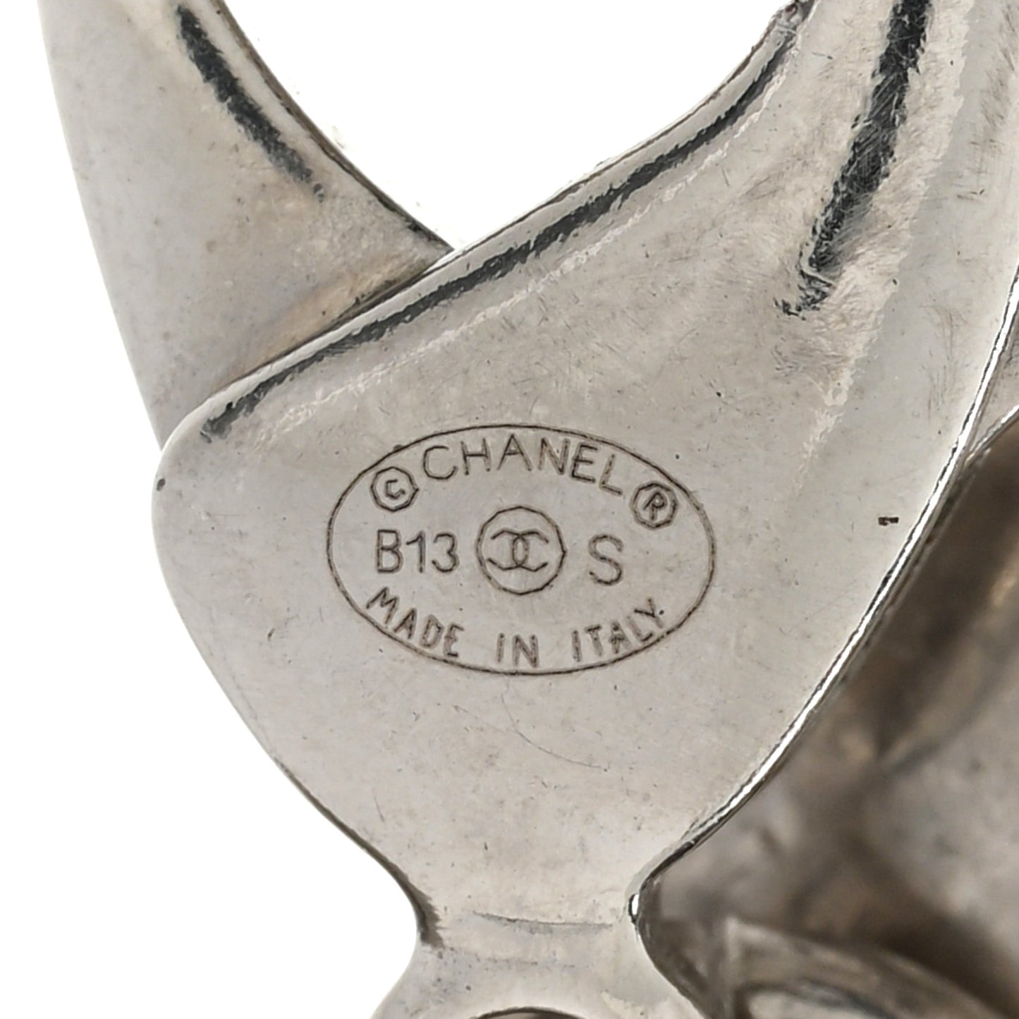 Metal Beaded CC Cluster Bracelet Ruthenium