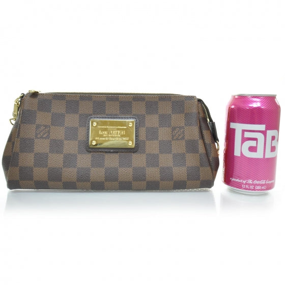 Louis Vuitton Damier Ebene Eva Clutch 2 of 9