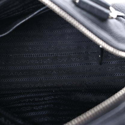 Prada Vitello Phenix Shopping Satchel Black 4 of 7