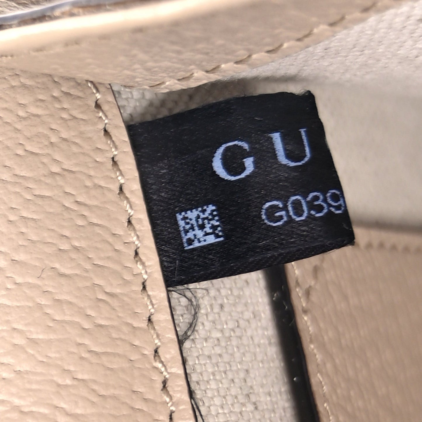GG Supreme Monogram Textured Dollar Calfskin Web Mini Ophidia Padlock Top Handle Chain Shoulder Bag Beige Mystic White Oatmeal