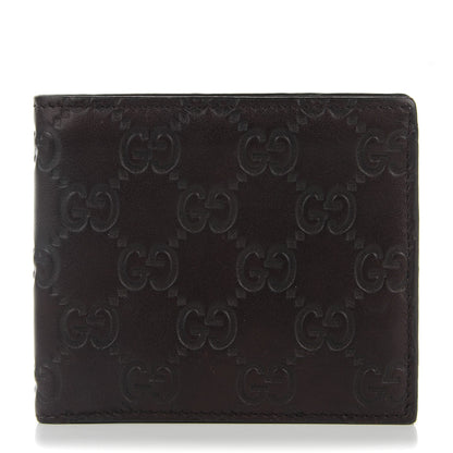 Gucci Guccissima Avel Bi-Fold Wallet Chocolate 1 of 7