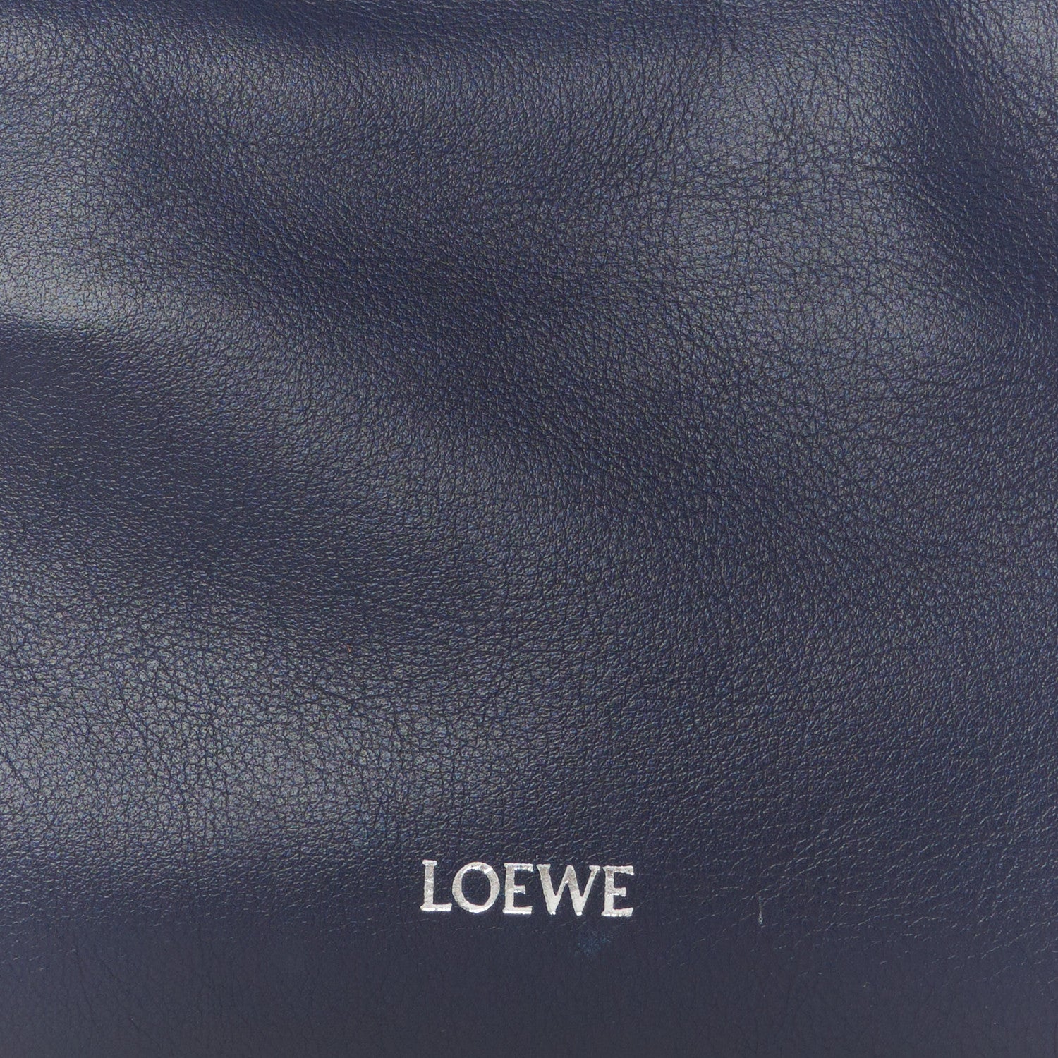 Loewe Calfskin Mini Flamenco Knot Clutch Abyss Blue 8 of 10