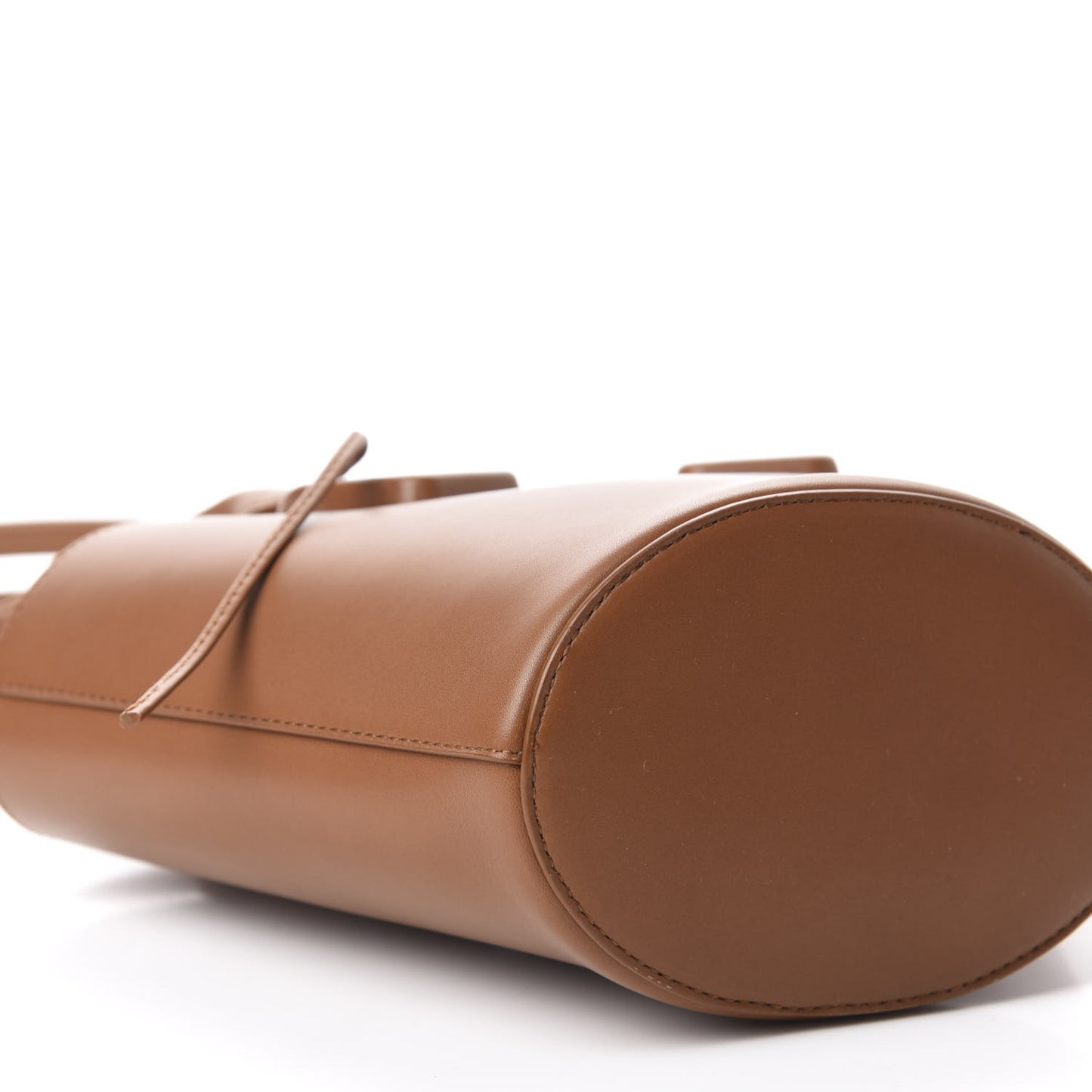 Calfskin Small Basket Tote Clay