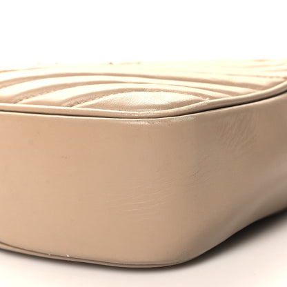 Saint Laurent Calfskin Matelasse Monogram Lou Camera Bag Dark Beige 10 of 13