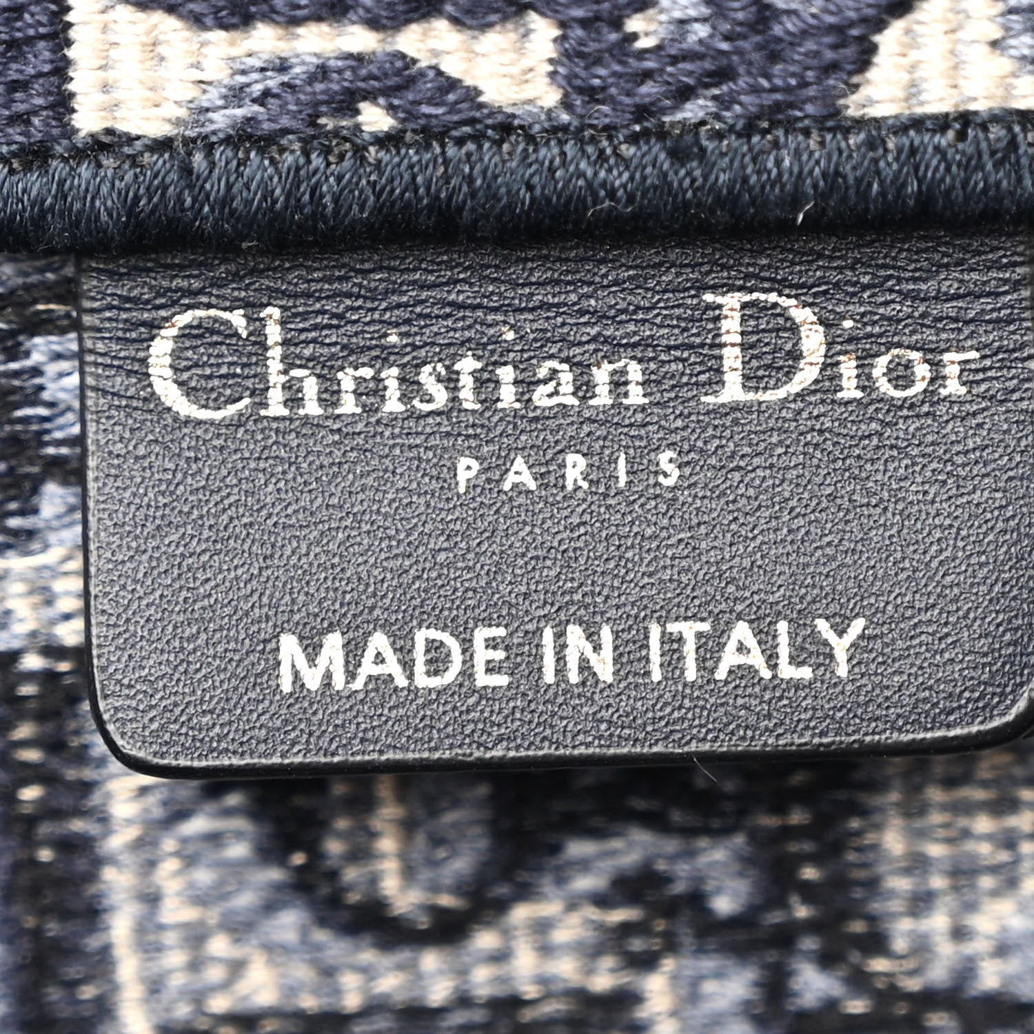 Christian Dior Oblique Medium Book Tote Blue Multicolor 6 of 12