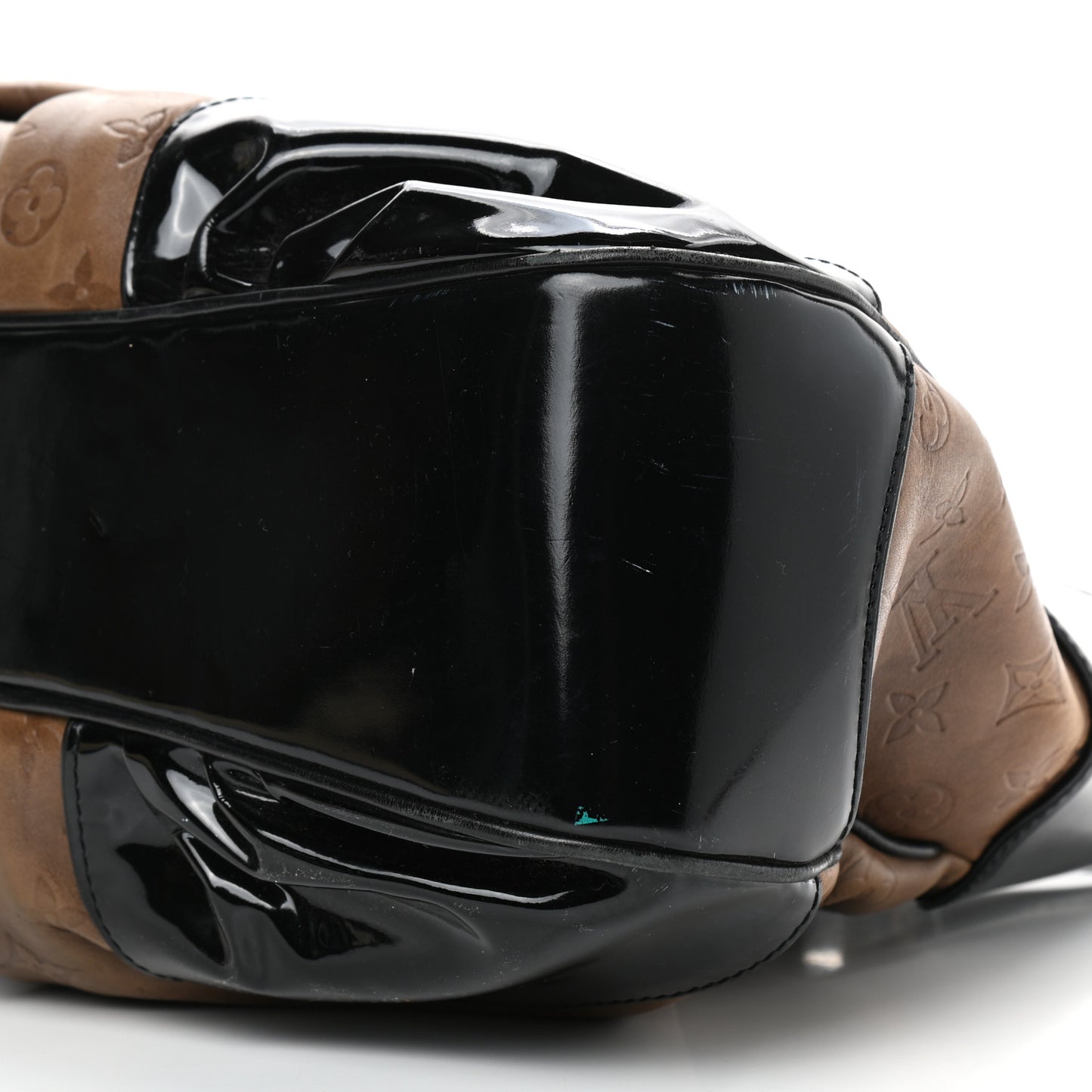 Monogram Embossed Polly Hobo Taupe