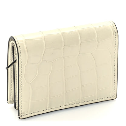 Gucci Crocodile GG Marmont Card Case White 4 of 7