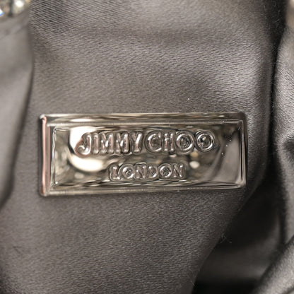 Jimmy Choo Satin Crystal Embellished Micro Bon Bon Bag Silver 6 of 10