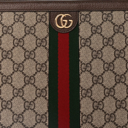 Gucci GG Supreme Monogram Web Ophidia Pouch Brown 7 of 7