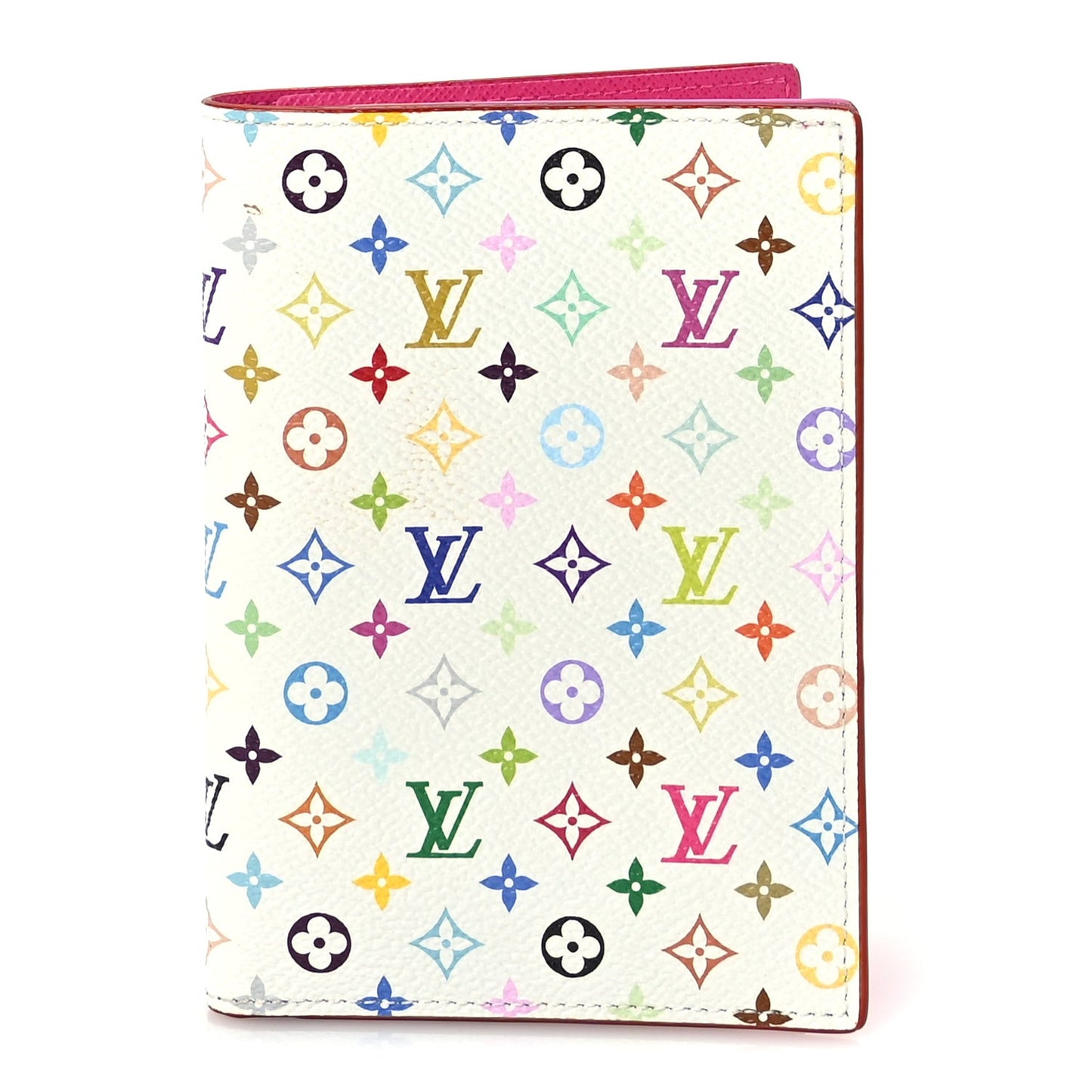 LV X TM Monogram Multicolor Passport Cover White