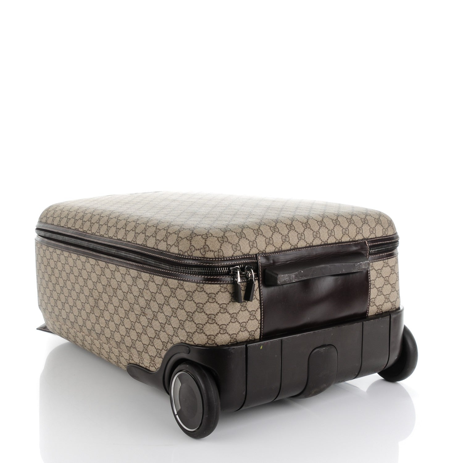 Gucci GG Plus Monogram Trolley Suitcase Dark Brown 4 of 10