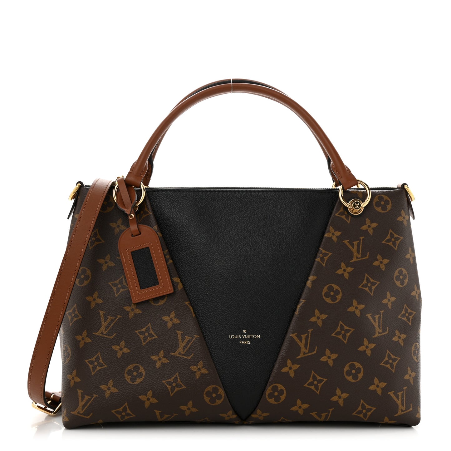 Monogram V Tote MM Black