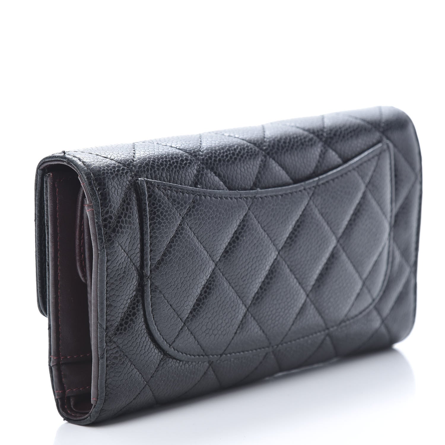 Chanel Caviar Quilted Large Flap Wallet Black 3 of 11