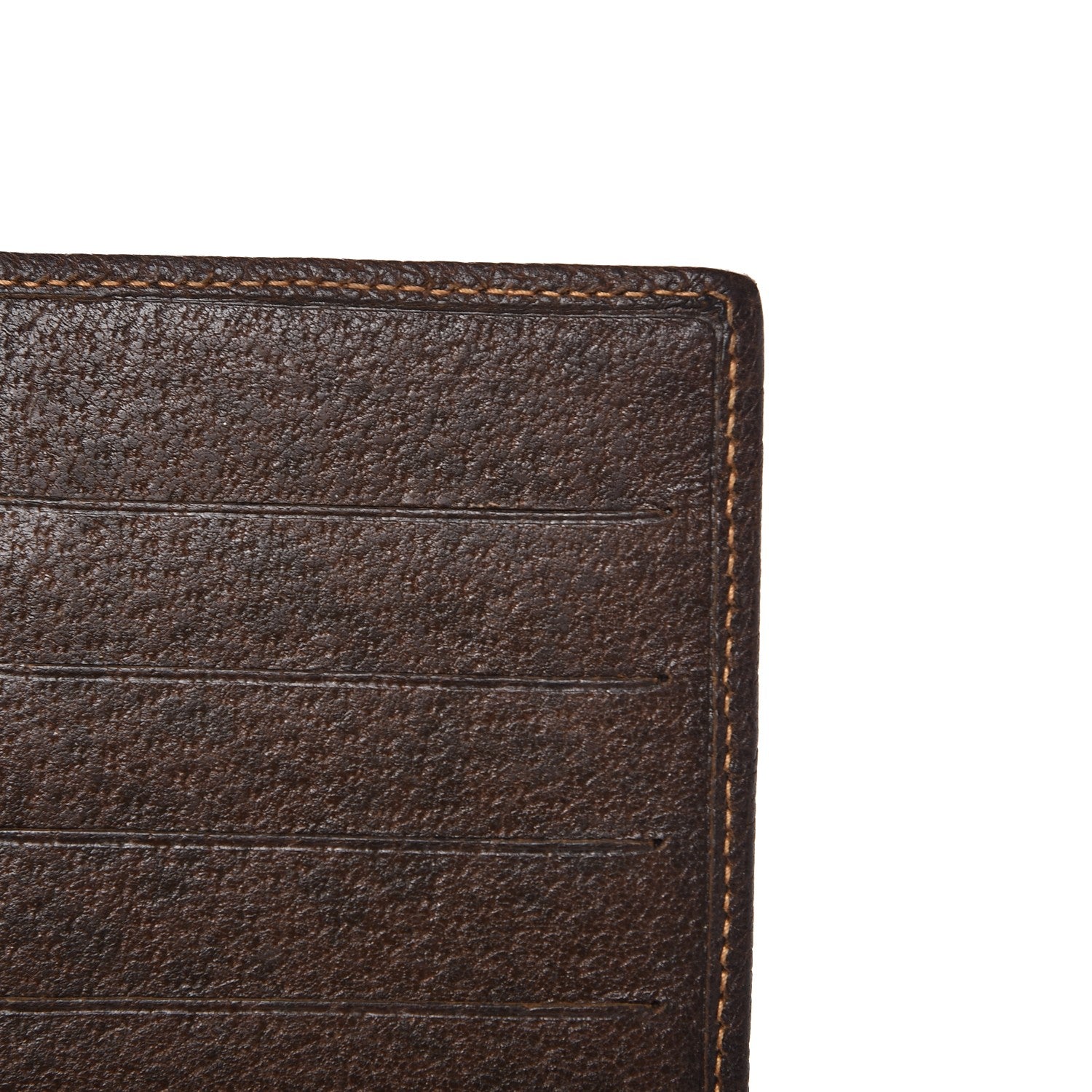 Gucci Coated Canvas Monogram Checkbook Wallet Brown 11 of 11