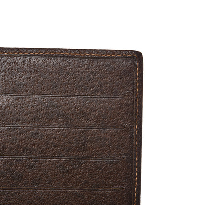 Gucci Coated Canvas Monogram Checkbook Wallet Brown 11 of 11