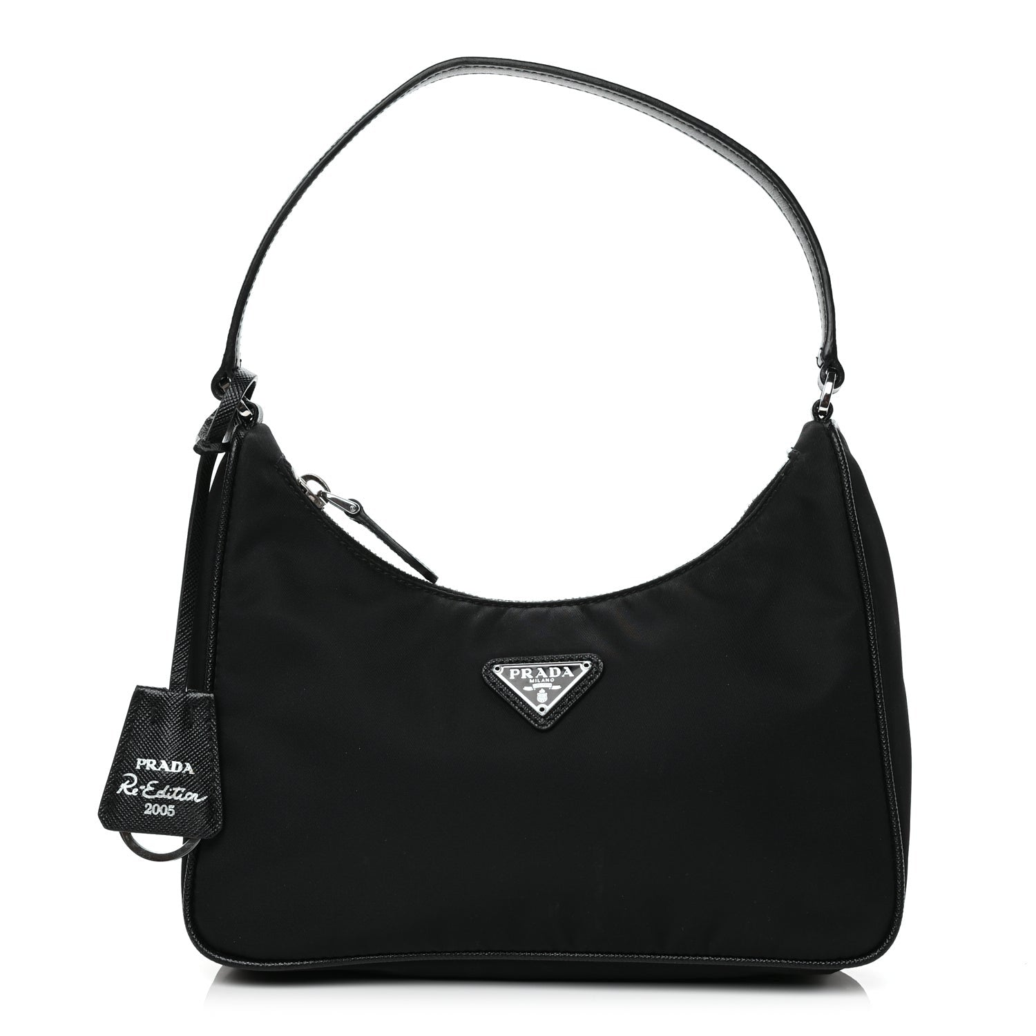 Prada Tessuto Nylon Saffiano Mini Re-Edition 2005 Bag Black 1 of 11