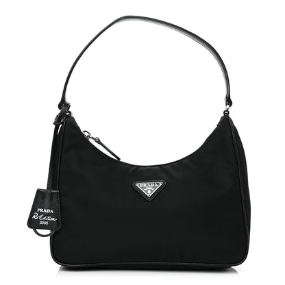 Prada Tessuto Nylon Saffiano Mini Re-Edition 2005 Bag Black 1 of 11