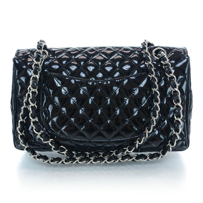 Chanel Patent Secret Label Medium Flap Black 3 of 10