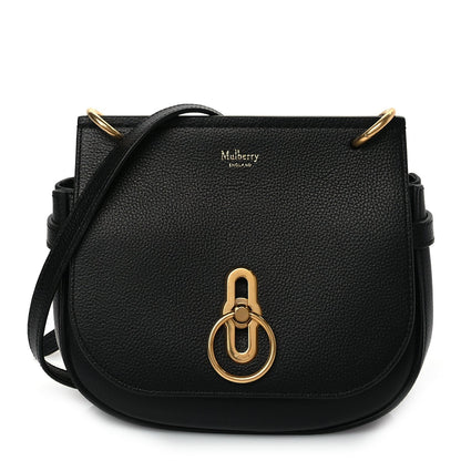 Mulberry Small Classic Grain Calfskin Small Amberley Satchel Black 1 of 24