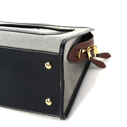 Burberry Canvas Smooth Calfskin Two Tone Small Pocket Bag  Black 8 of 8