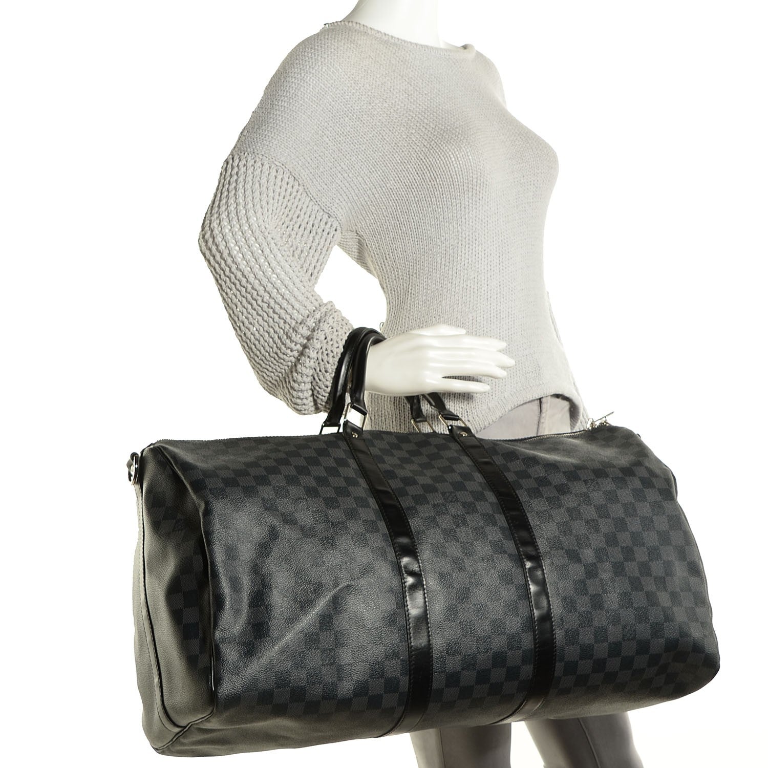 Louis Vuitton Damier Graphite Keepall Bandouliere 55 8 of 14